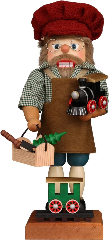 Christian Ulbricht Collectible Wooden Nutcracker - Railroad Builder Limited Edition 2500