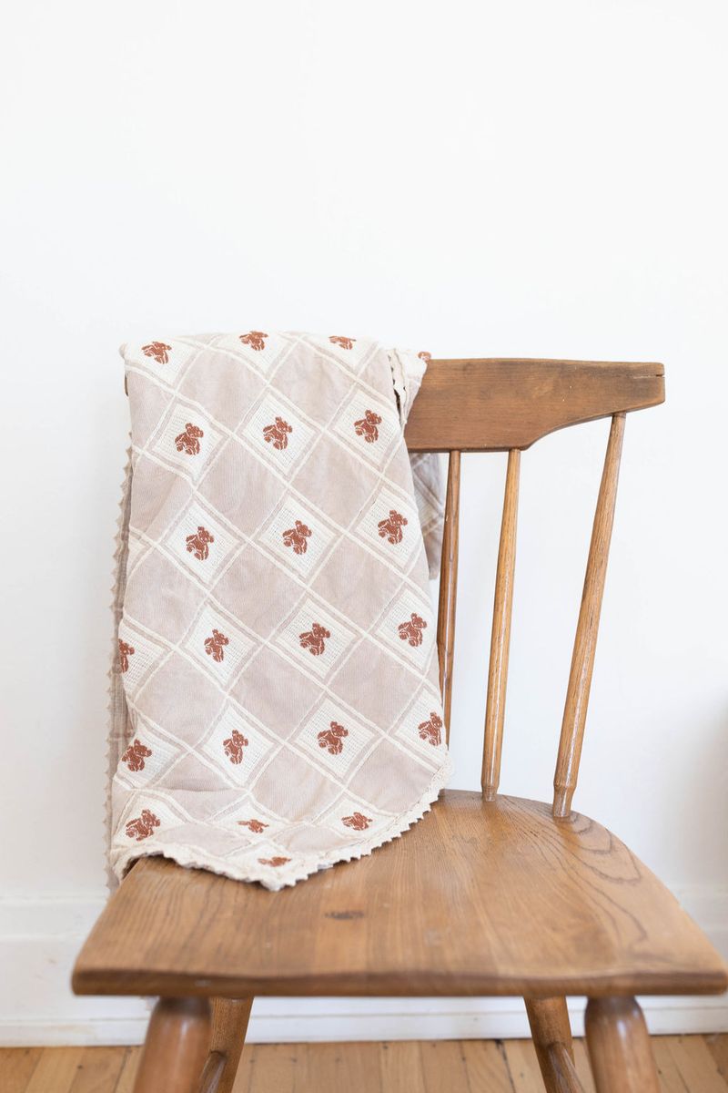 Organic Cotton Baby Blanket - Teddy