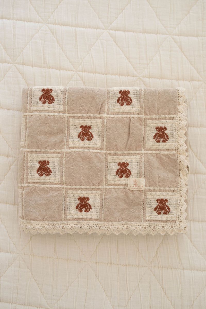 Organic Cotton Baby Blanket - Teddy