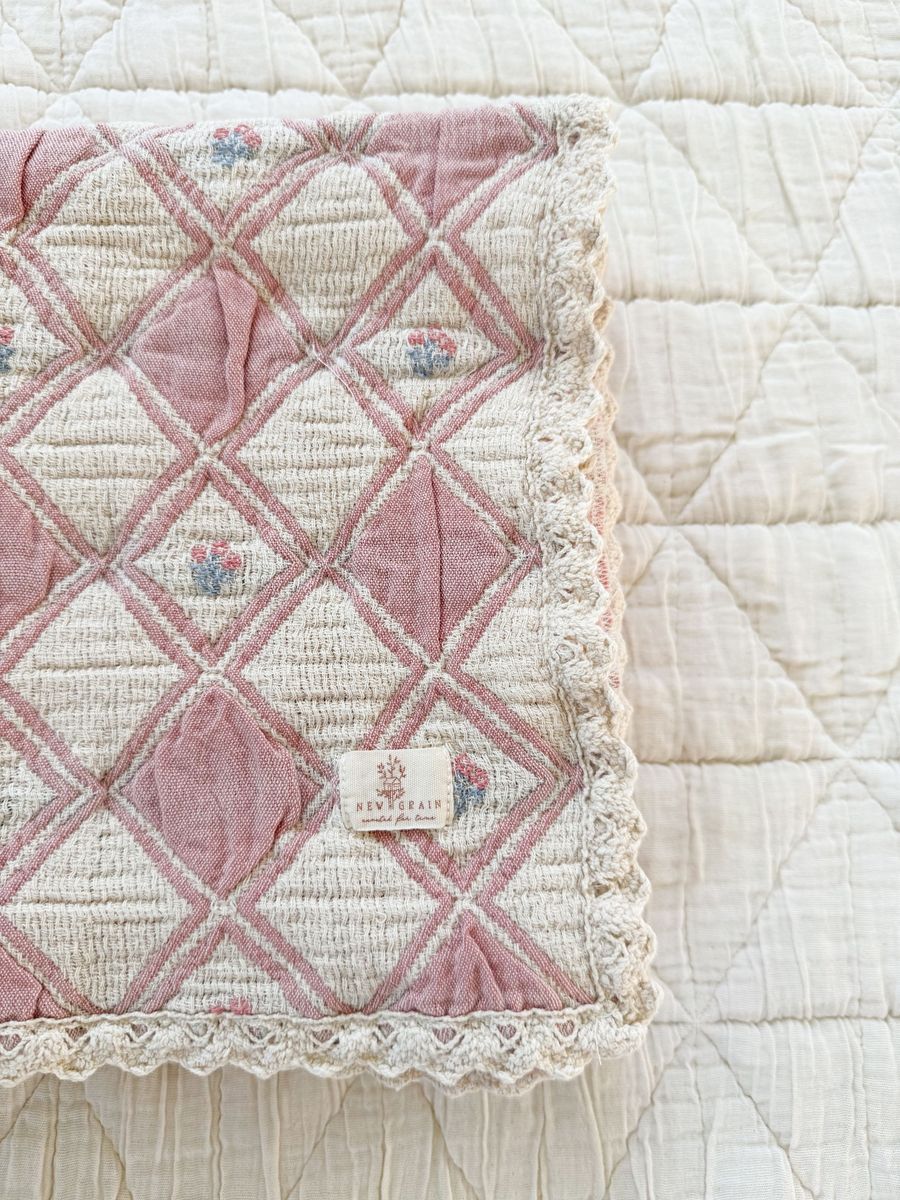 Organic Cotton Baby Blanket - Bouquet