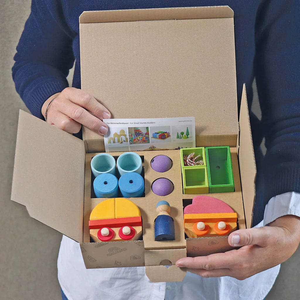Grimm's Wooden Train Building Set