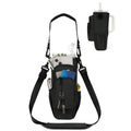 Insulated Water Bottle Carrier Bag for 30-40oz Bottles - Adjustable Shoulder Strap, Phone Pocket & Straw Cover - Neoprene Bottle Holder Pouch for Dog Walking, Hiking & Outdoor Activities