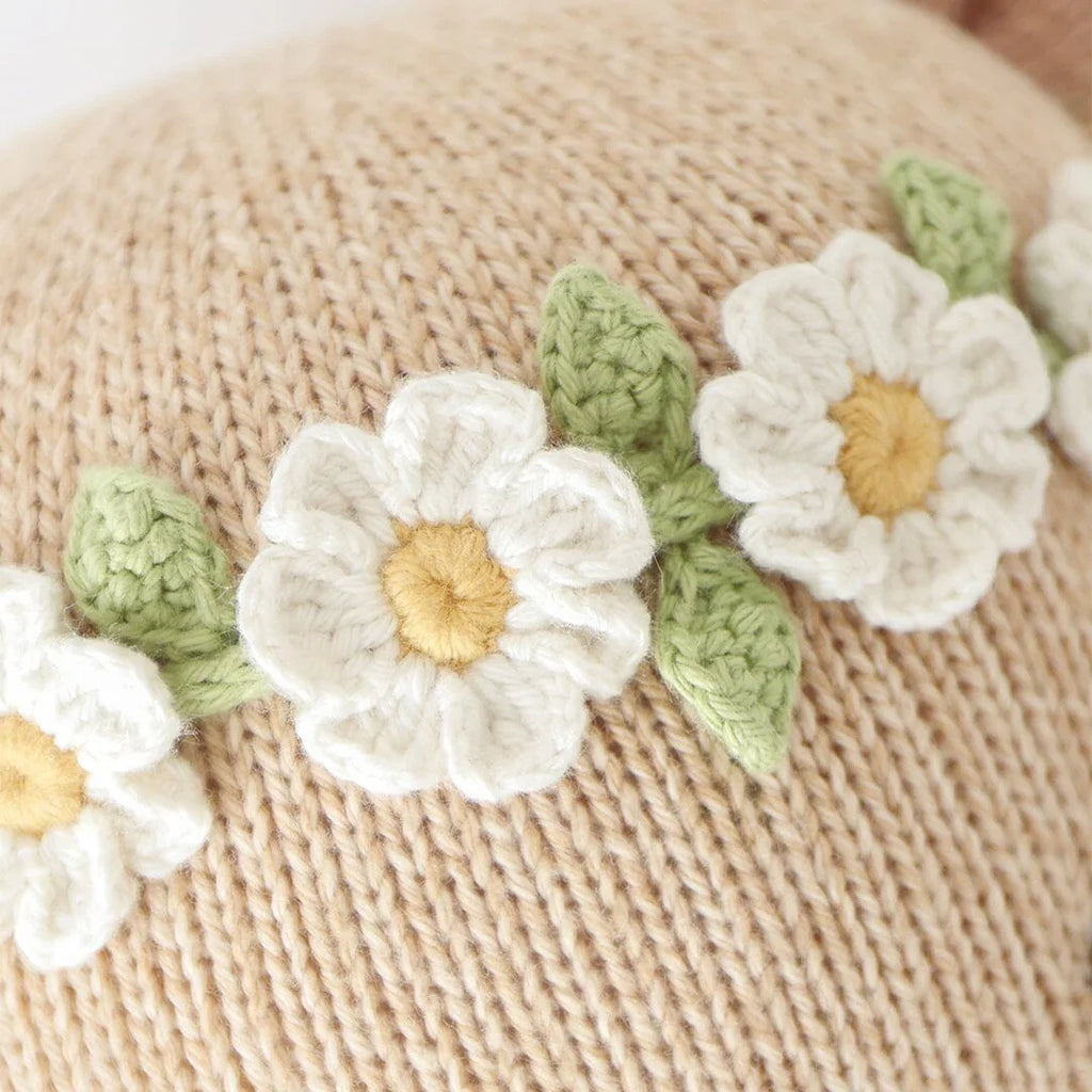Cuddle + Kind Olivia The Honey Bear (Ivory Floral Crown)