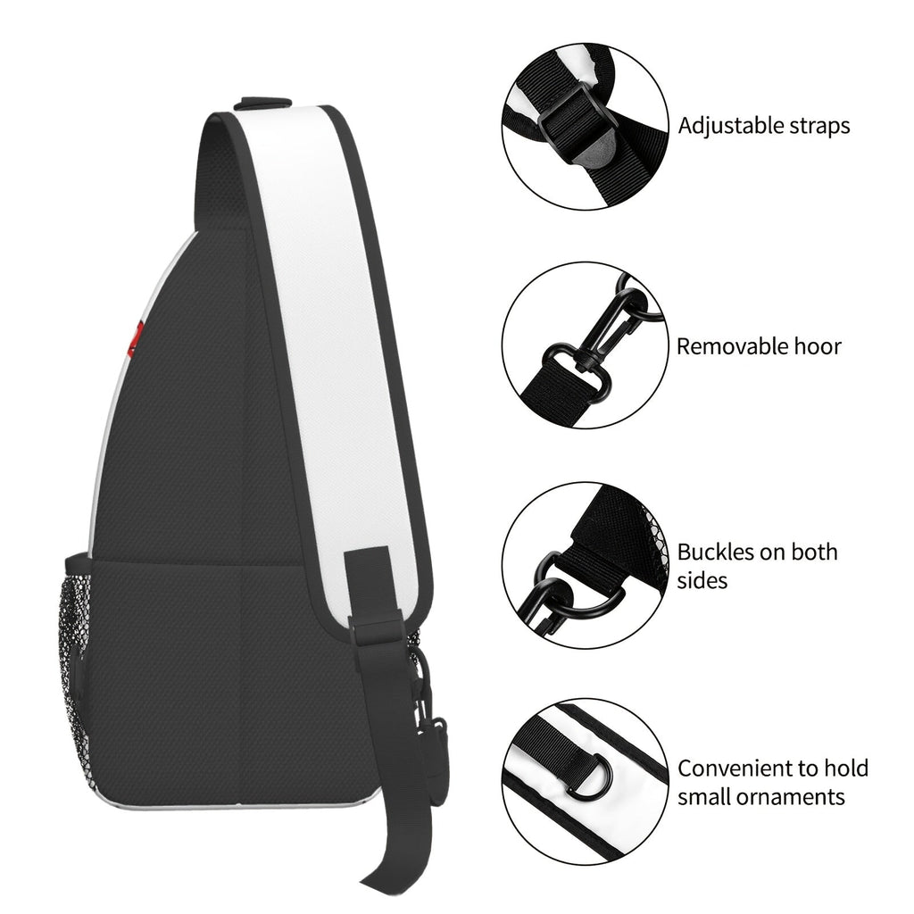 Baseball Sling Bag Crossbody Backpack for Men & Women - Sports Chest Shoulder Bag for Baseball Training, Game Day, Gym, Outdoor & Travel, Lightweight One Strap Daypack