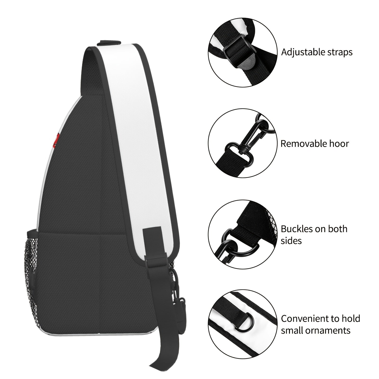 Baseball Sling Bag Crossbody Backpack for Men & Women - Sports Chest Shoulder Bag for Baseball Training, Game Day, Gym, Outdoor & Travel, Lightweight One Strap Daypack