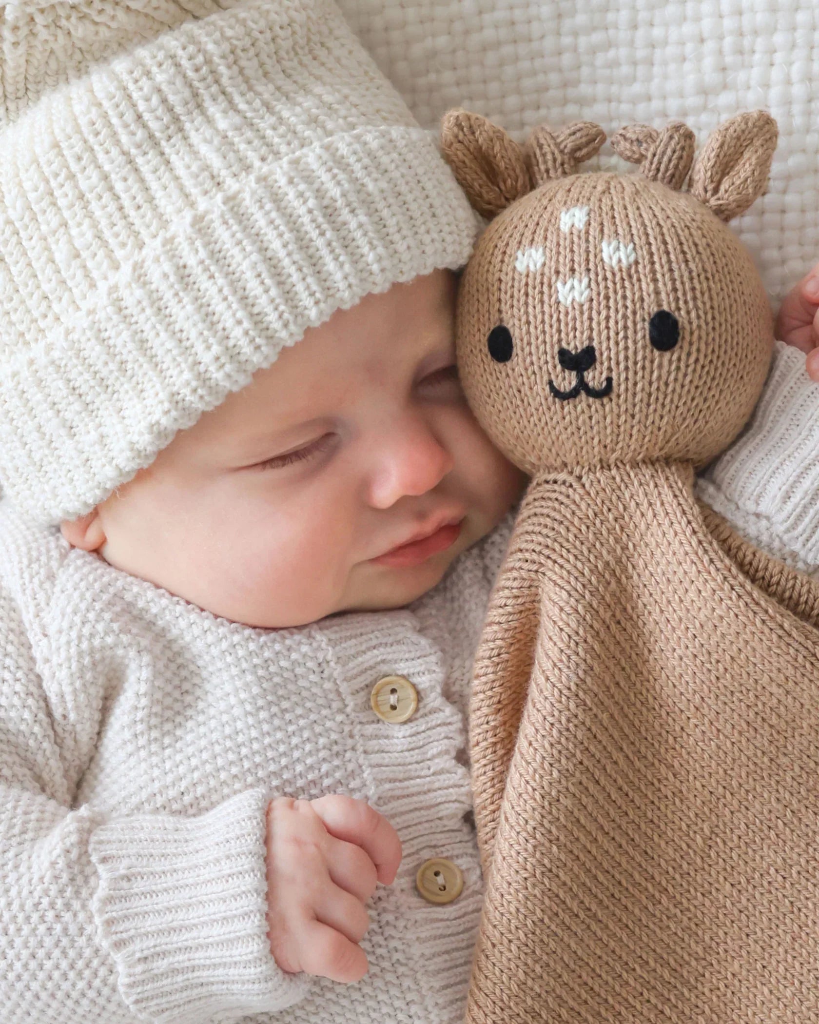 Cuddle + Kind Organic Cotton Baby Fawn Lovey