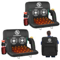 Heated Stadium Seat with Massage, 3-Level Heat & 6 Modes