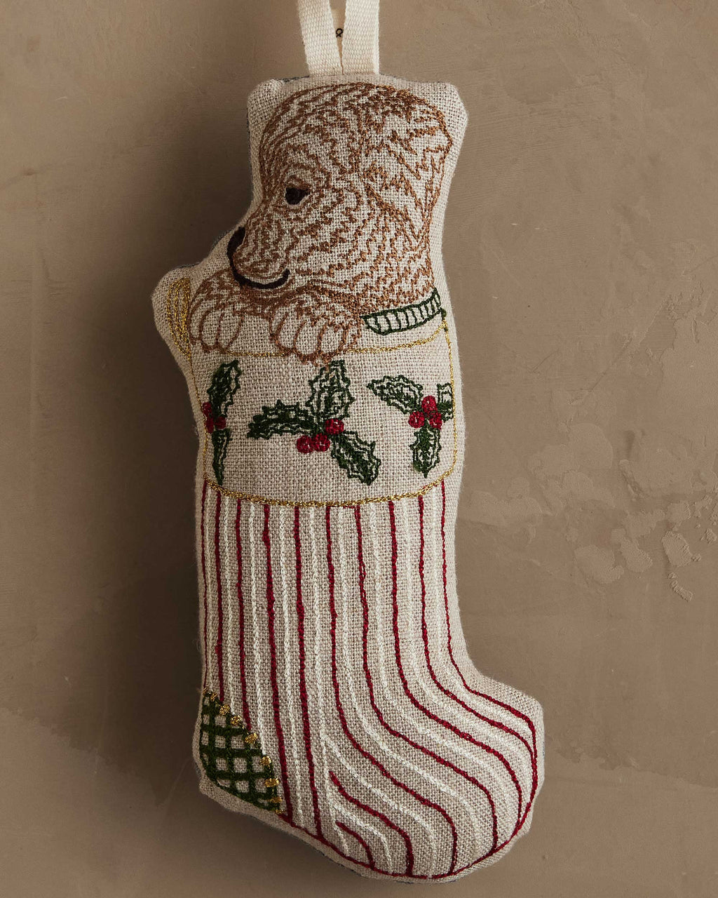 Coral & Tusk Puppy Stocking Ornament