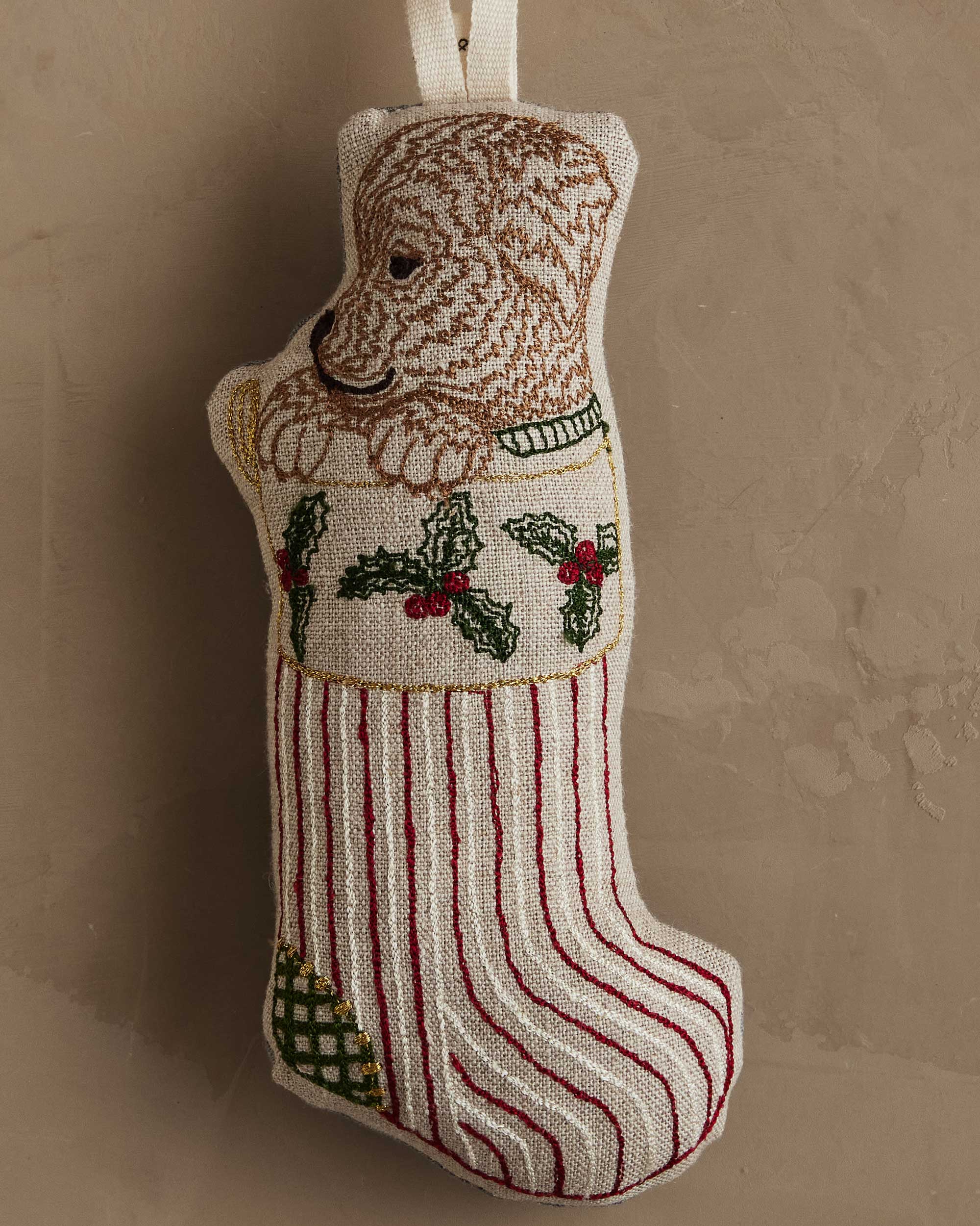 Coral & Tusk Puppy Stocking Ornament