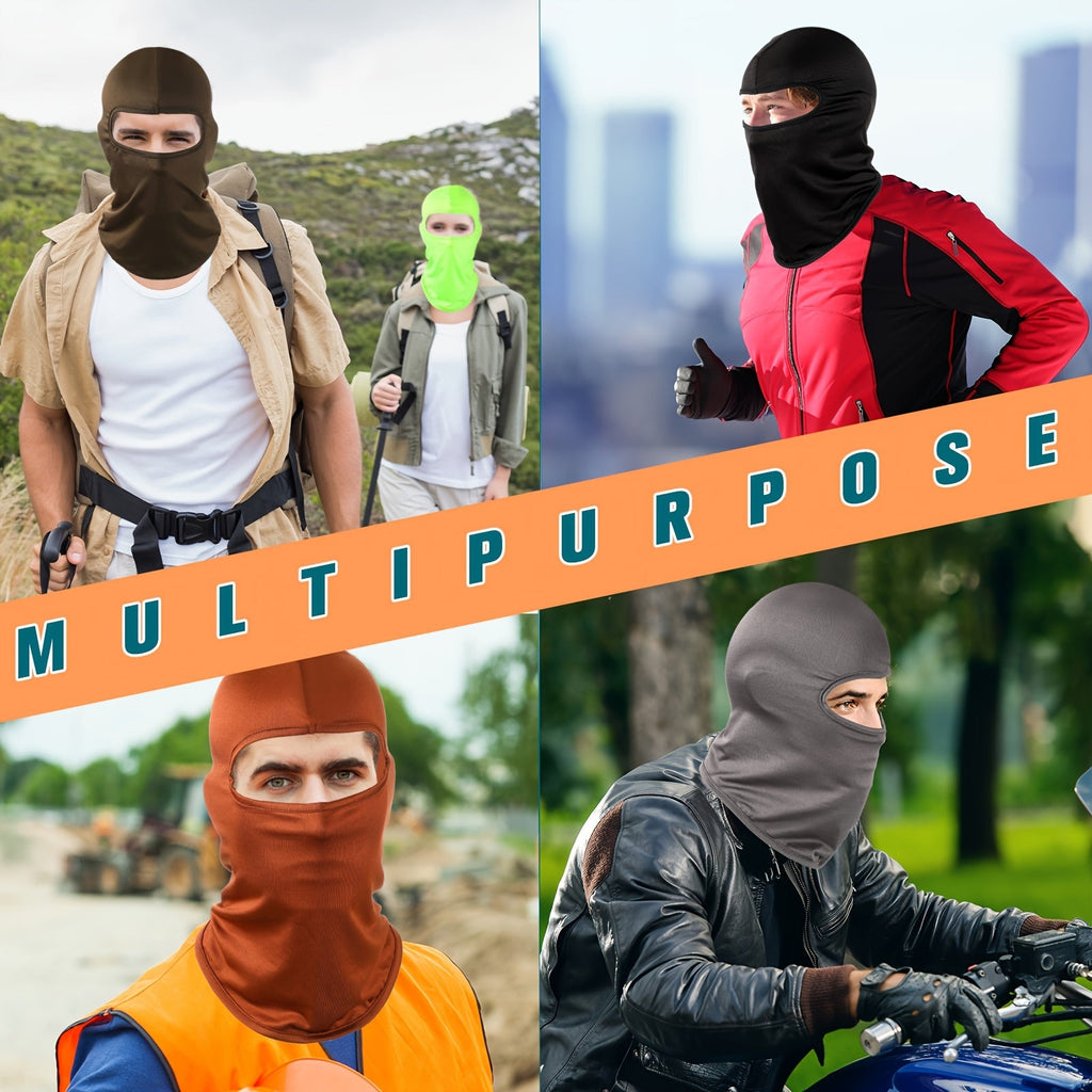 Balaclava Mask Bulk 30 Pack UPF Sun Protection - Full Face & Neck Coverage, Breathable Polyester, Multi-Color for Skiing, Snowboarding, Motorcycling, Hiking (Men & Women)