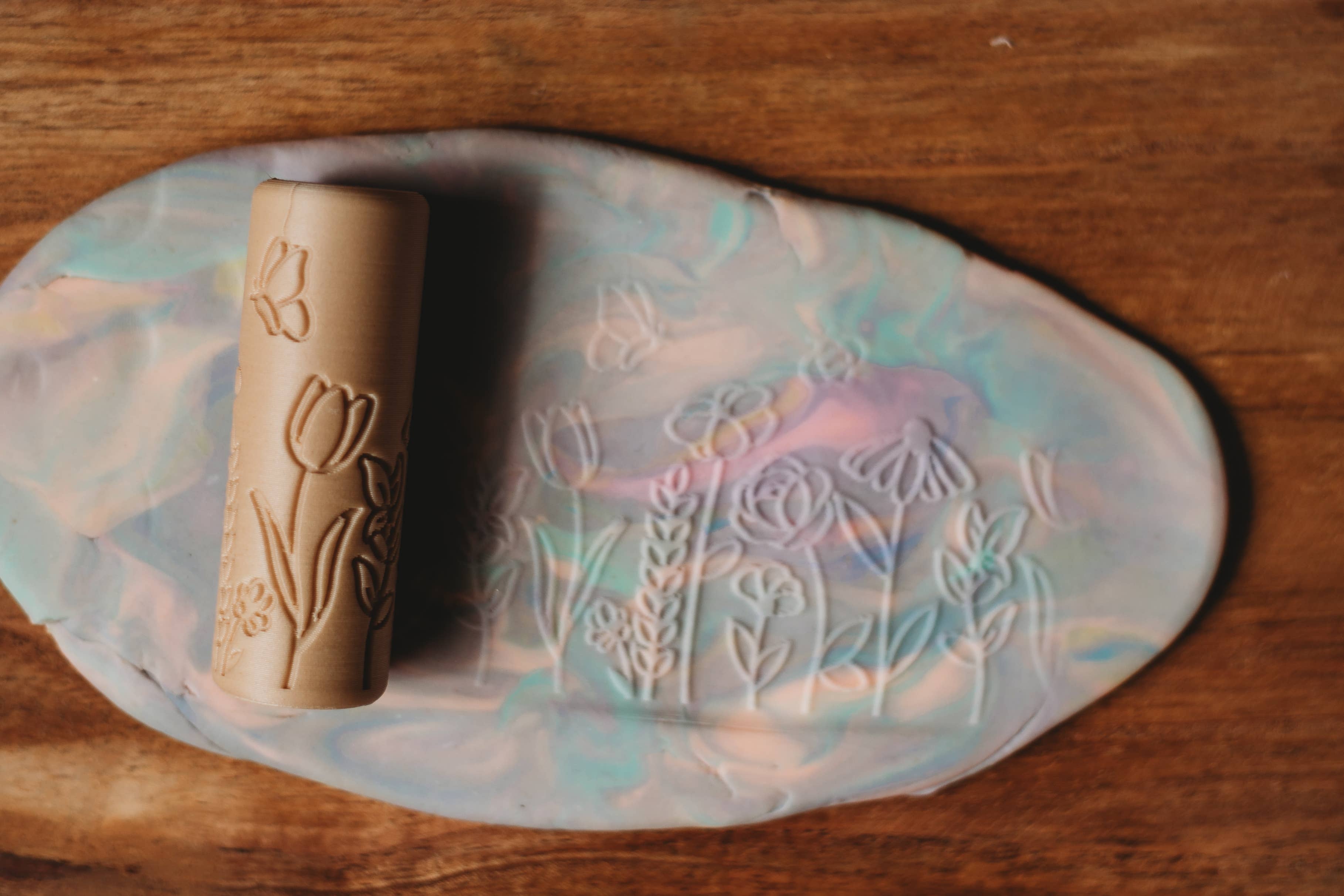 Flower Roller - Eco Pattern Playdough Roller
