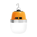 Rechargeable LED Camping Lantern with Power Bank USB Outdoor Hanging Tent Light Built-in Battery Emergency Lamp for Camping BBQ Hiking Patio Backpacking Portable Camp Light Orange