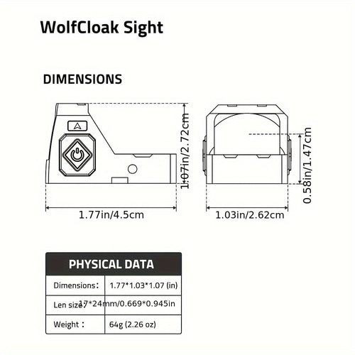2 MOA Red Dot Sight with Shake Awake – Shock-Activated Motion Sensing Optic | Fast Target Acquisition | Waterproof Reflex Sight for Hunting Rifle Pistol Tactical Shooting | Long Battery Life