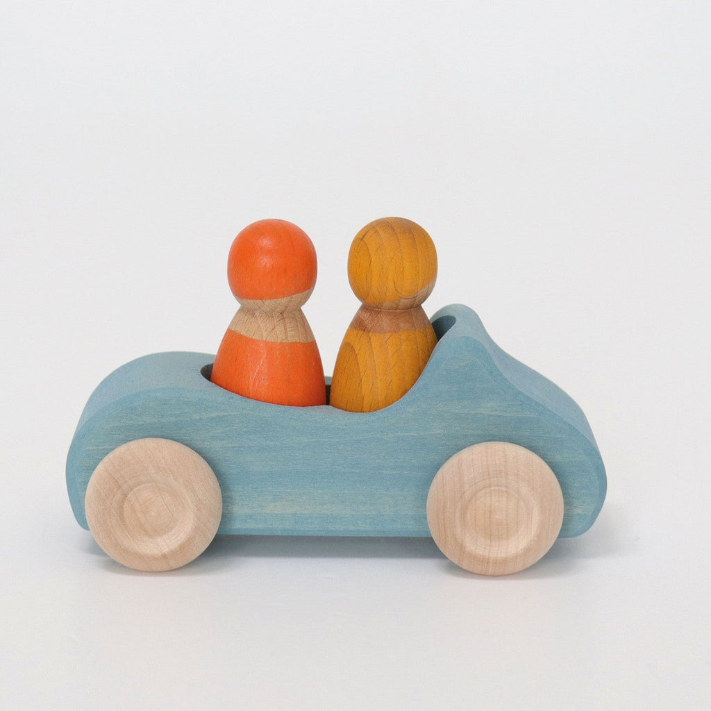 Grimm's Wooden Blue Convertible Car