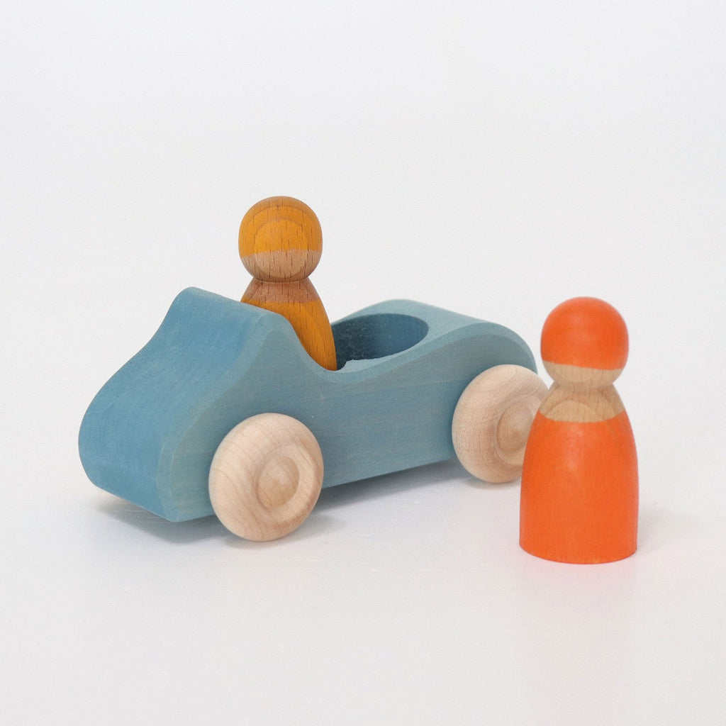 Grimm's Wooden Blue Convertible Car