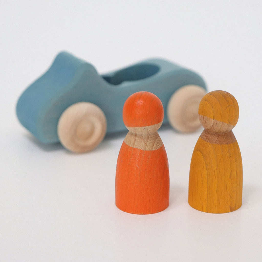 Grimm's Wooden Blue Convertible Car