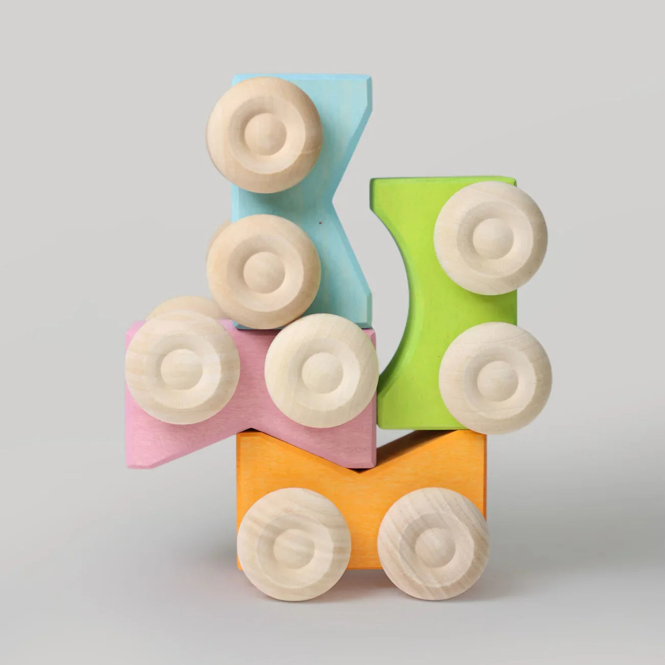 Grimm's Stacking Cars - Pink