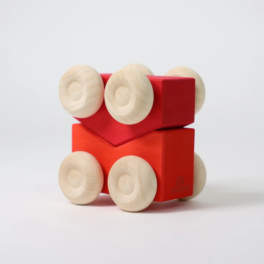 Grimm's Stacking Cars - Red