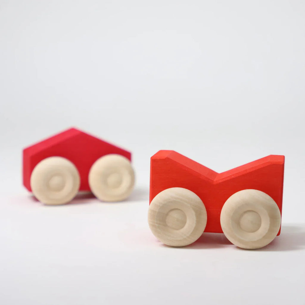 Grimm's Stacking Cars - Red