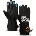 Thermal Winter Gloves 5-Layer Windproof Waterproof – Touchscreen Compatible Warm Ski Gloves for Men & Women, Fast-Dry Insulated Gloves for Driving, Running, Hiking, Cycling & Snowboarding