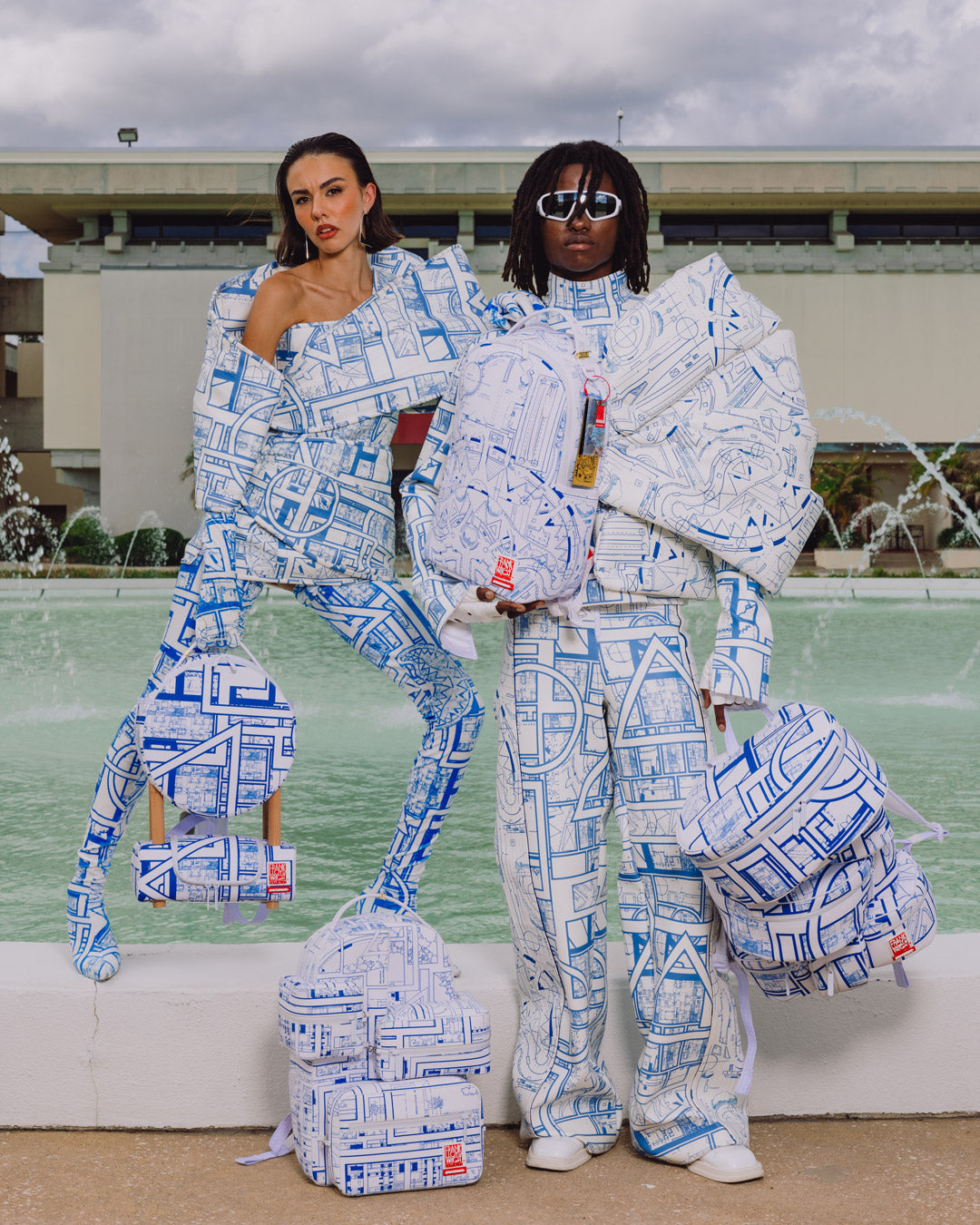 FRANK LLOYD WRIGHT COLLAB DENDRIFORM BACKPACK