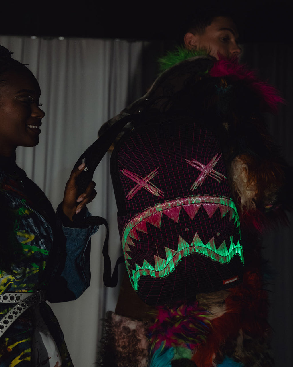 FIBER OPTICS PARTY SHARK BACKPACK