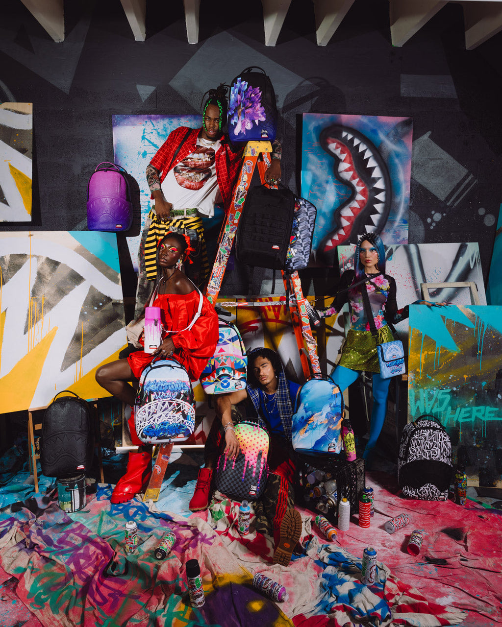 WYNWOOD WALLS COLLAB DAN LAM DRIPS BACKPACK