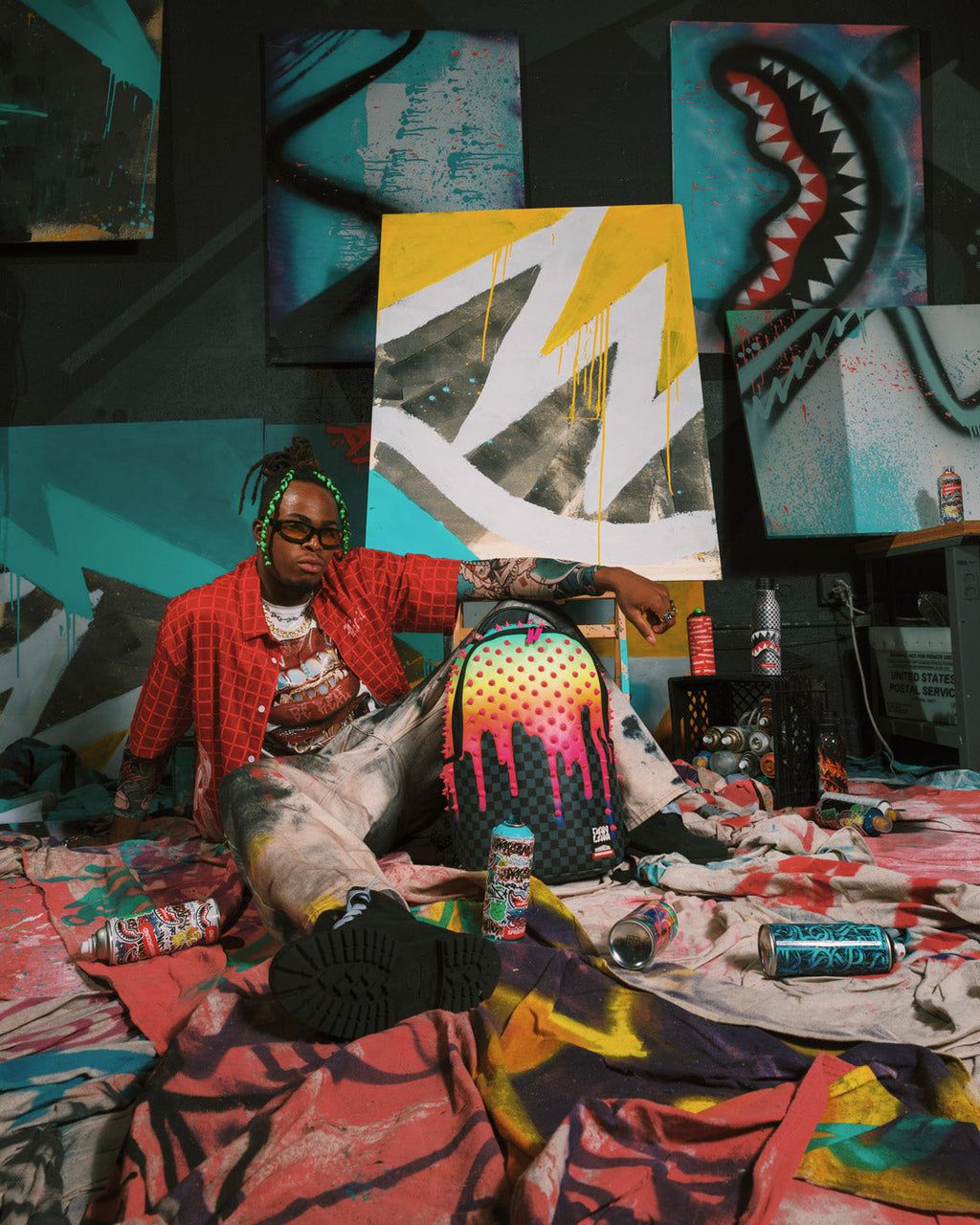 WYNWOOD WALLS COLLAB DAN LAM DRIPS BACKPACK