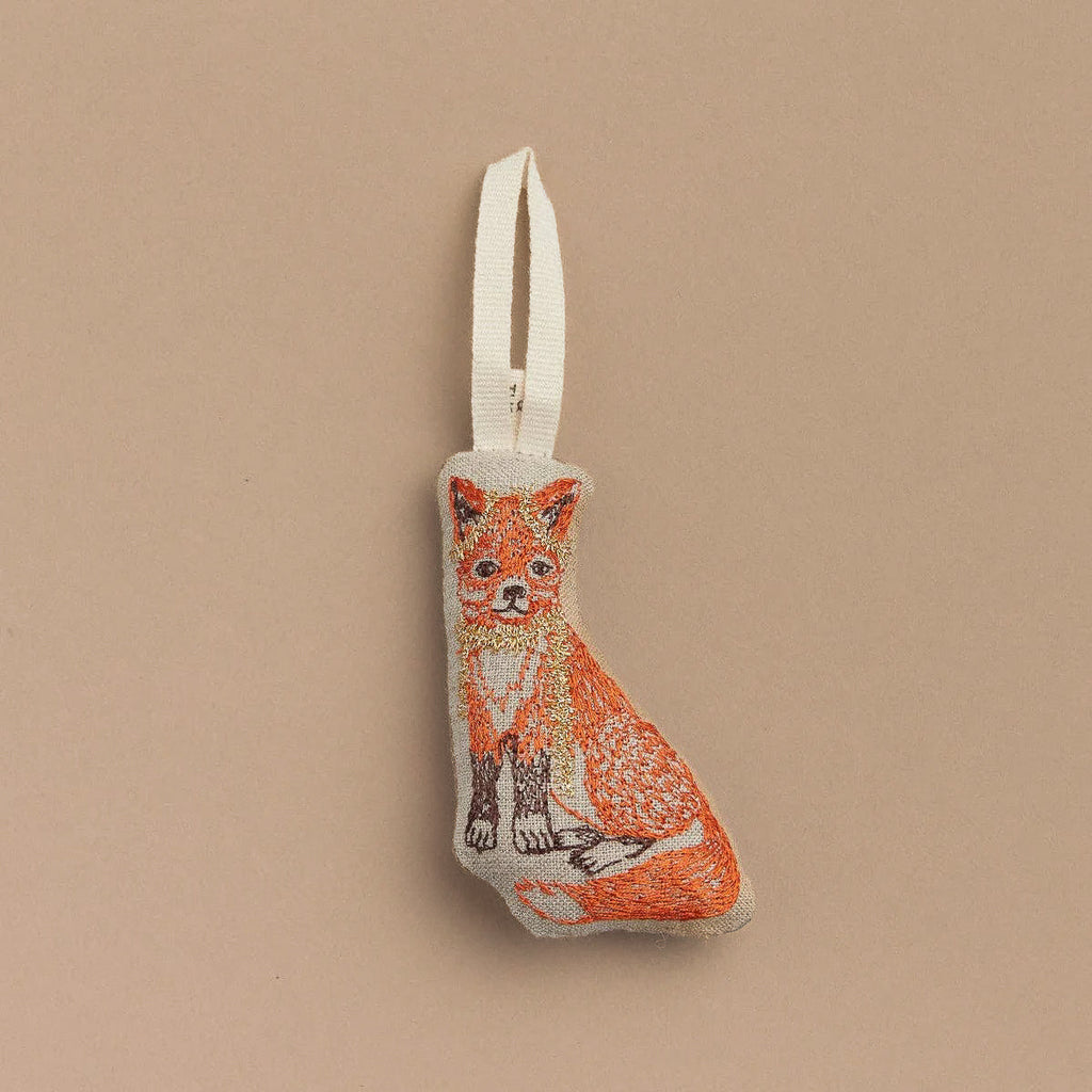 Coral & Tusk Fox Tree Trimmer Ornament