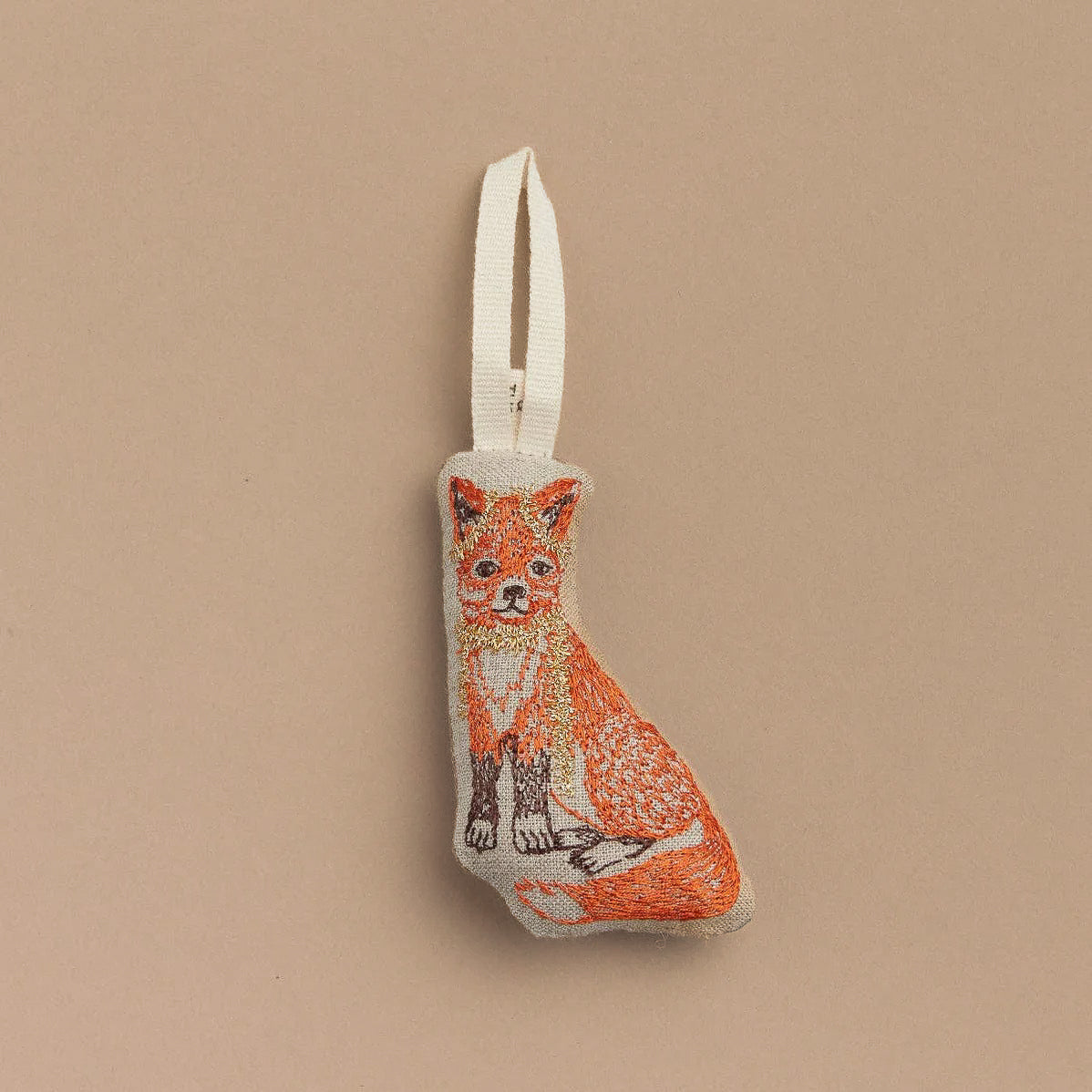 Coral & Tusk Fox Tree Trimmer Ornament