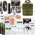 Survival Kit 160-in-1 Professional Emergency Gear with MOLLE Tactical Bag for Camping Hiking Hunting Outdoor Adventure Men