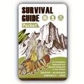 Pocket Survival Guide Card – 67 Life-Saving Skills & 175 Tips | Waterproof EDC Emergency Reference for Hiking, Camping & Disaster Prep