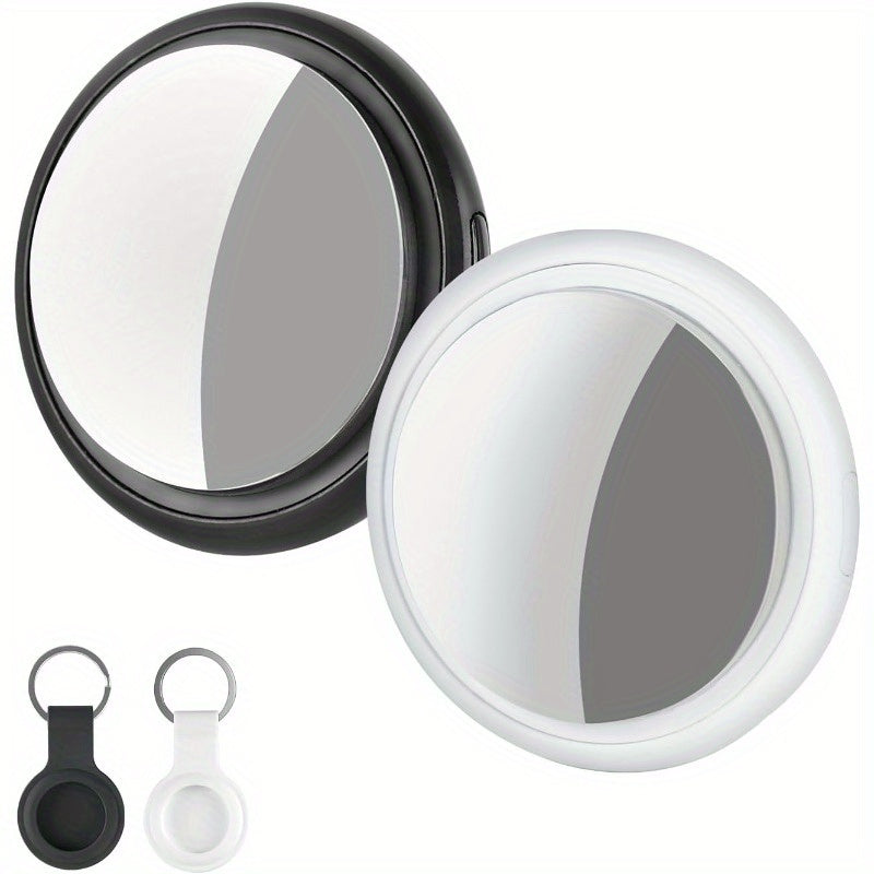 Wireless Smart Item Tracker Tags 2 Pack – Bluetooth Item Finder Compatible with Find My App (iOS), Replaceable Battery, Silicone Case Included, Lightweight Compact Locator for Keys, Luggage, Bags, Wallets & Pets