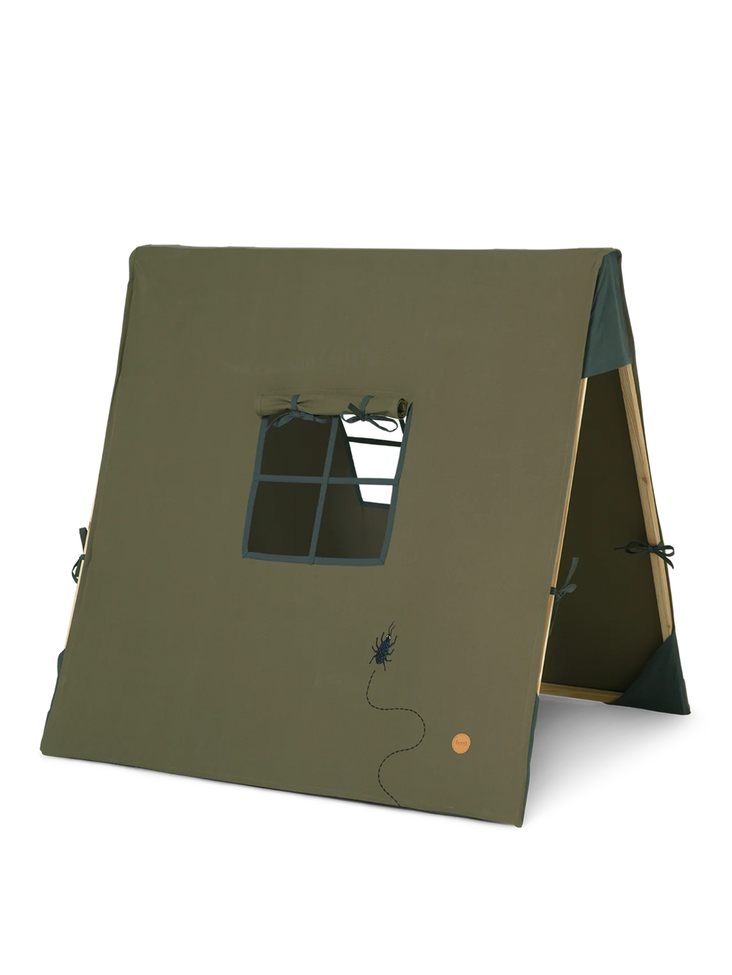 Ferm Living Tent - Beetle Embroidery - Dark Olive