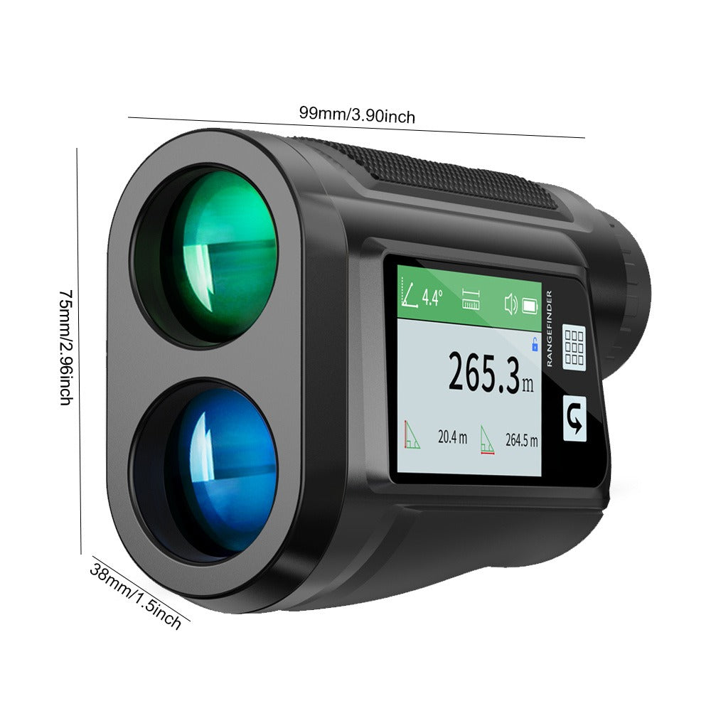 Laser Rangefinder 1000 Yard with Slope Compensation & Vibration Lock – USB Rechargeable Golf Rangefinder with Side Display Voice Broadcast 9 Modes M/Yard/Ft for Golf Hunting Disc Golf Outdoor Measurement
