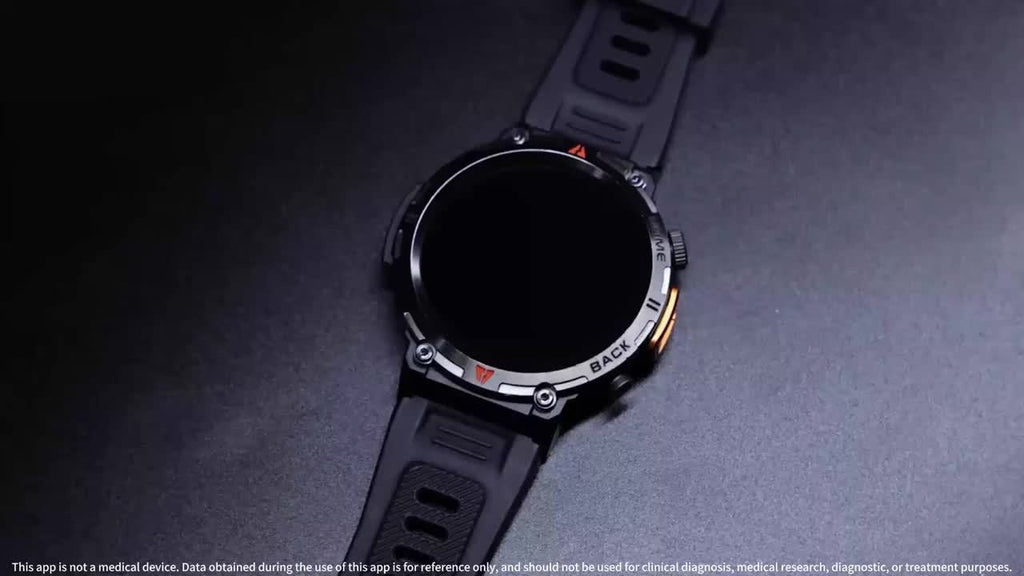 EIGIIS KE3 Rugged Smartwatch for Men – Wireless Calling, HD 1.45" Screen, LED Light, Fitness Tracker, iPhone & Android