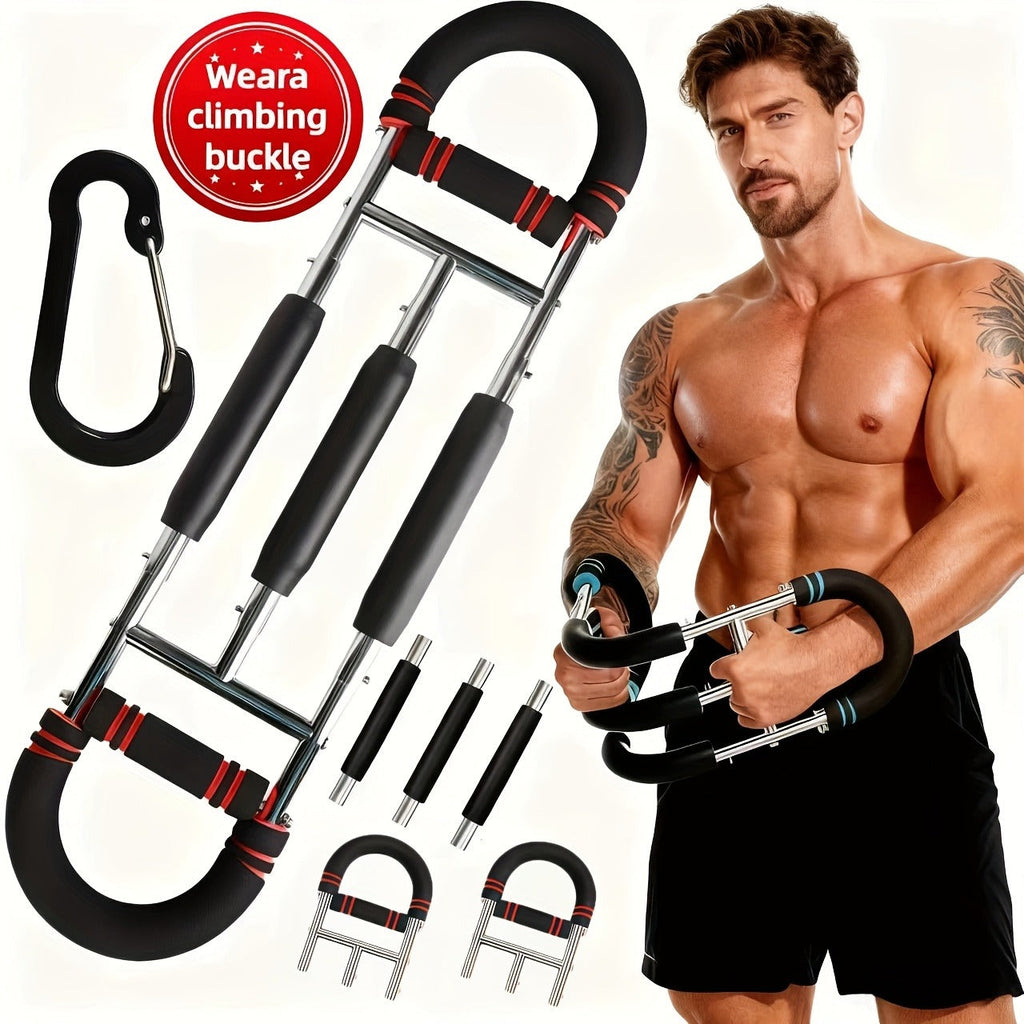 Spring Chest Expander Bar – Adjustable Arm & Tricep Trainer
