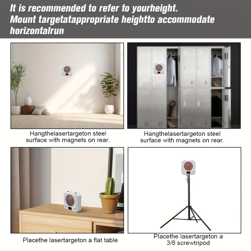 Rechargeable Laser Dry Fire Training Target Set 4 Difficulty Levels