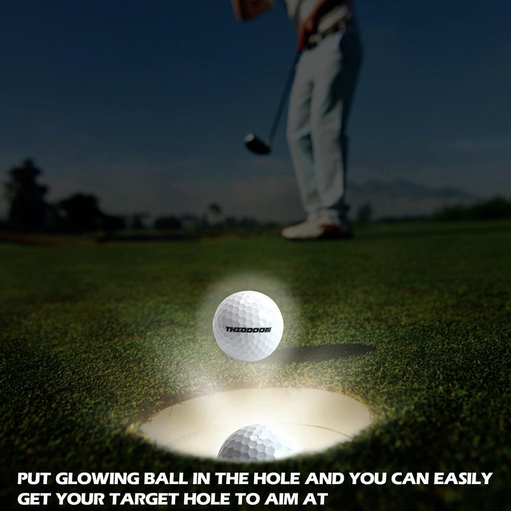 Glow in the Dark Golf Balls 12 Pack – LED Night Golf Balls for Nighttime Play, Luminous Glowing Golf Ball Set, Perfect Holiday Gift for Men Women Golfers Friends & Family