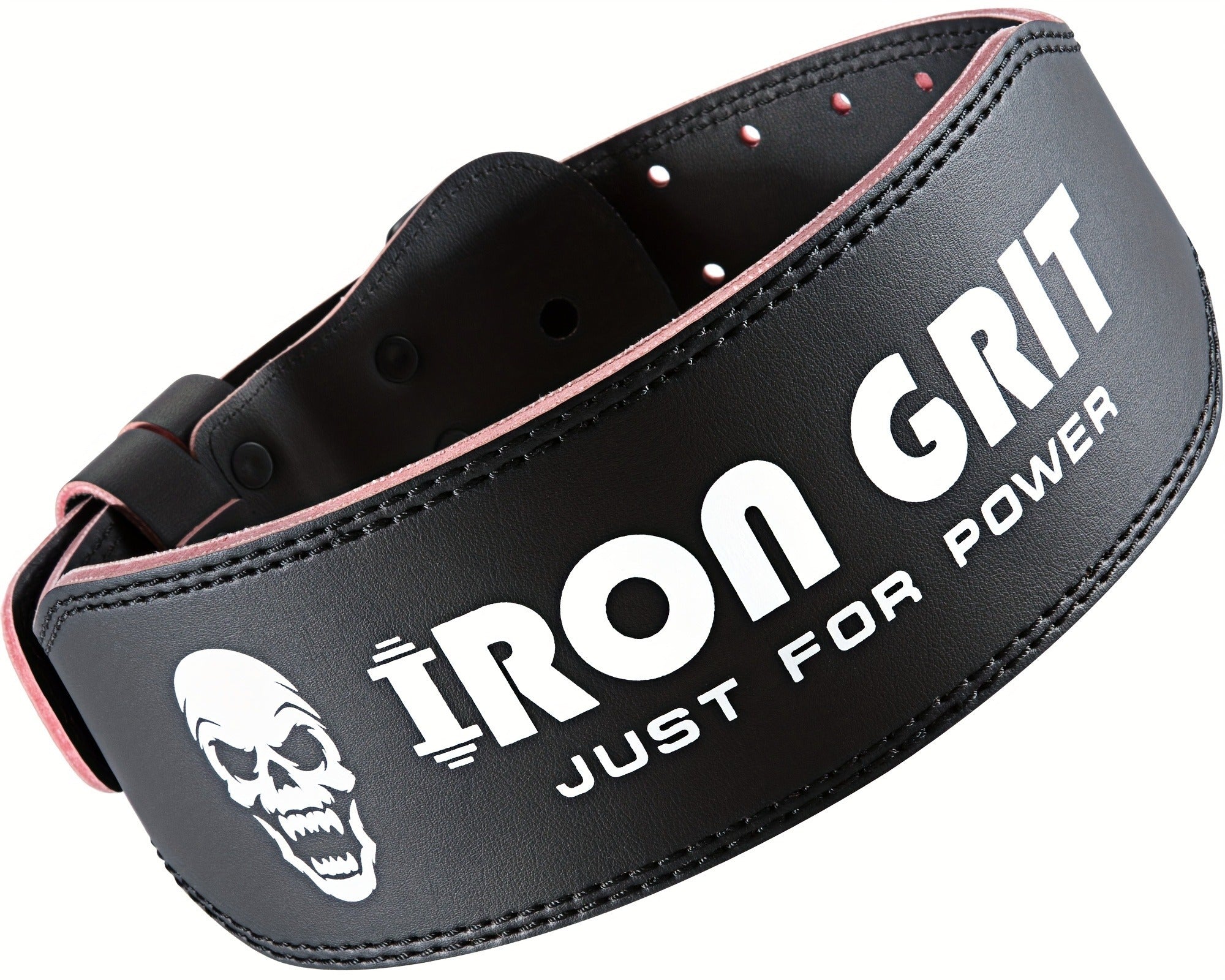 Weightlifting Belt Cowhide Leather Lumbar Support for Powerlifting, Squats & Deadlifts – Men's Weight Training Protective Gear M & L