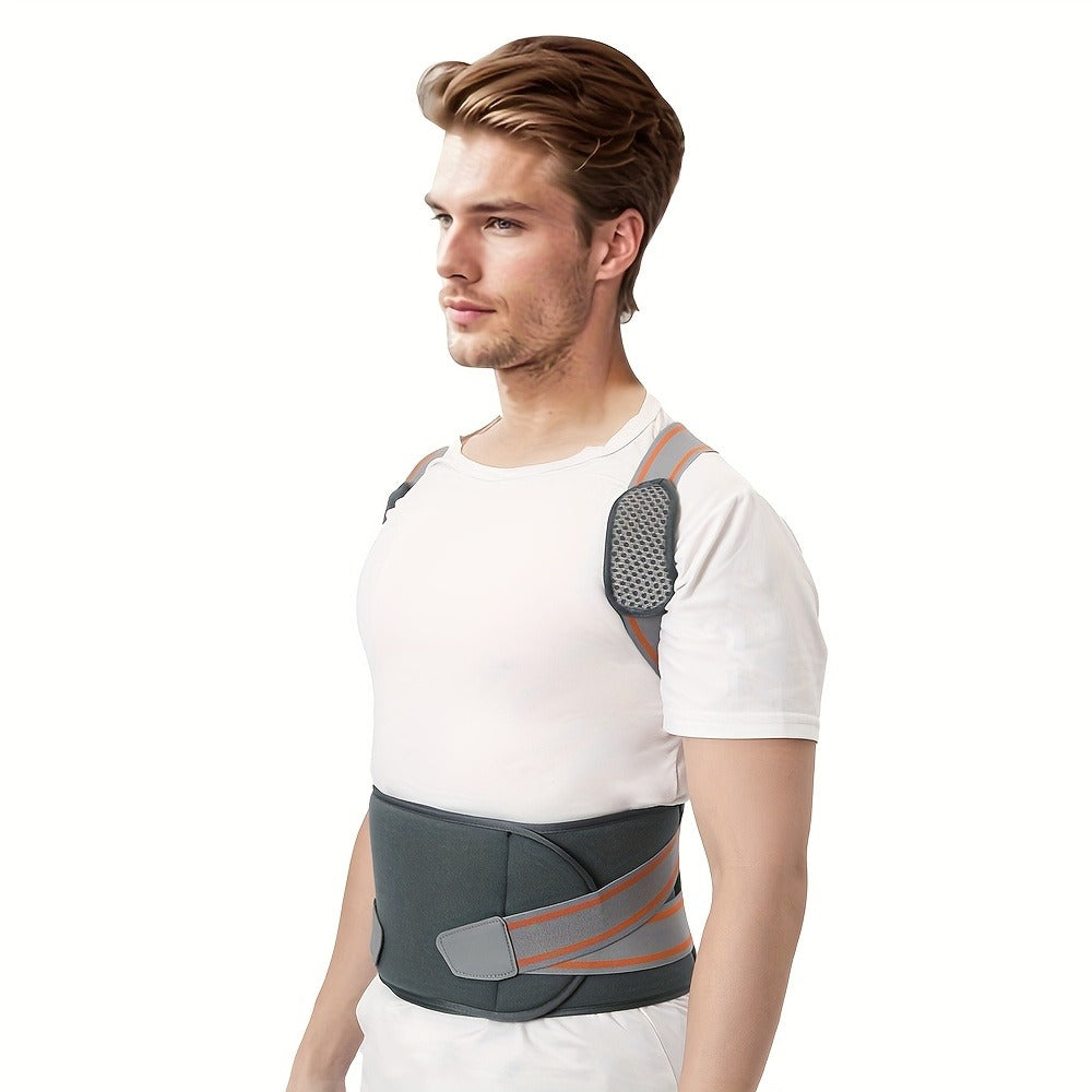 Magnetic Posture Corrector Back Brace – Adjustable Shoulder Support Belt for Men & Women, Instant Posture Improvement, Breathable Back Straightener
