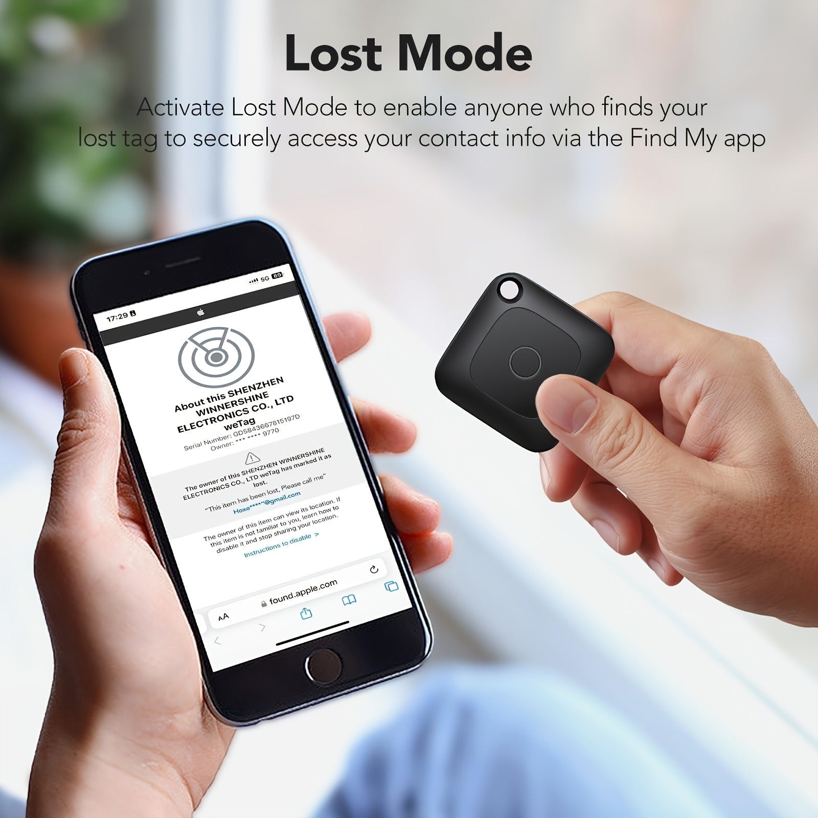 Bluetooth Item Tracker Smart GPS Finder 1/2/4 Pack - 1.43" Mini Wireless Tracker, High Decibel Alarm, App Control for Keys, Wallet, Luggage, Bags & Cars
