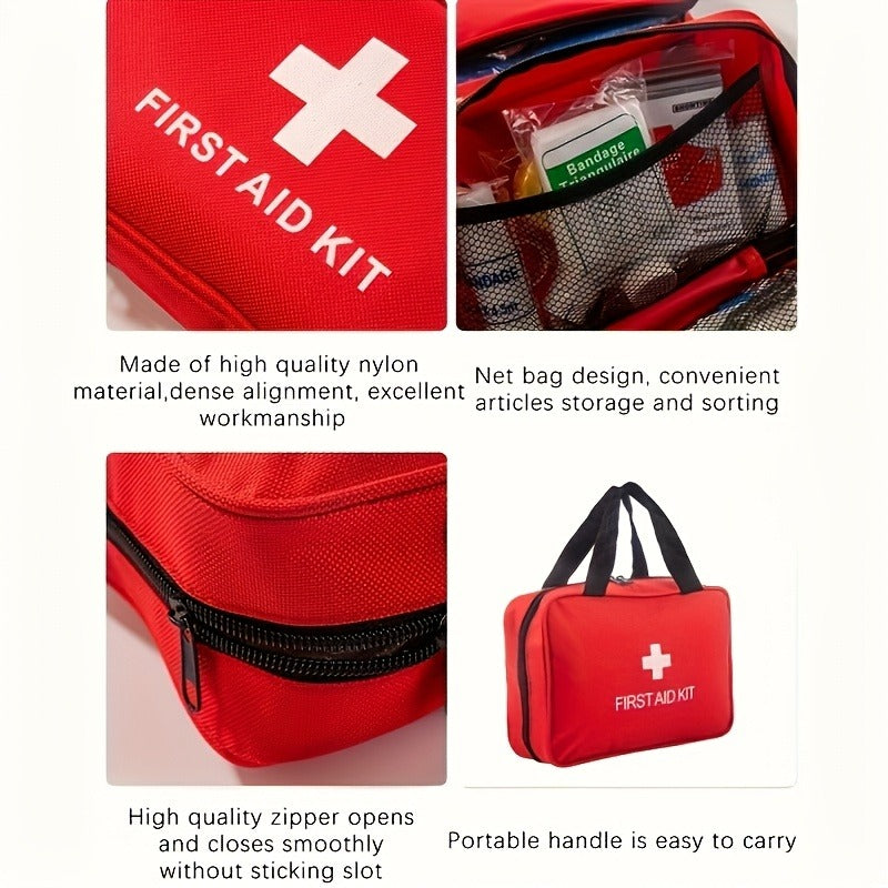 184-Piece First Aid Kit – Portable Multi-Purpose Emergency Medical Kit for Outdoor Adventures, Hunting, Hiking, Camping, Home & Car