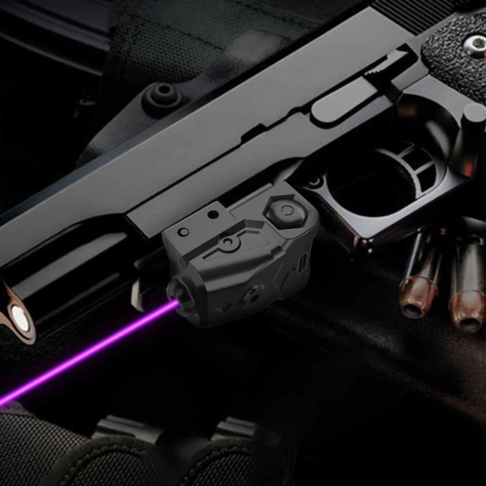 Pistol Laser Sight Ultra Compact Red Green Purple Laser for Guns with Type-C Charging – Universal 20mm Picatinny Rail Mount, Ambidextrous ON/OFF Switch, Left & Right Hand Compatible