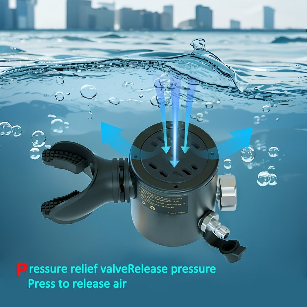Mini Scuba Tank Set 0.5L – Reusable Diving Cylinder with Hand Pump, 3000PSI 200Bar, 35 Breaths Backup Air for Shallow Water Diving Reef Exploration Rescue