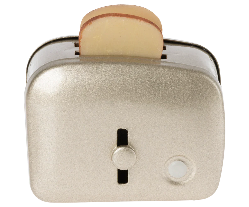 Maileg Toaster with Bread, Large Size - Silver