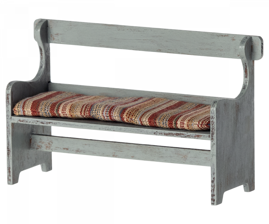 Maileg Mouse Bench - Vintage Blue