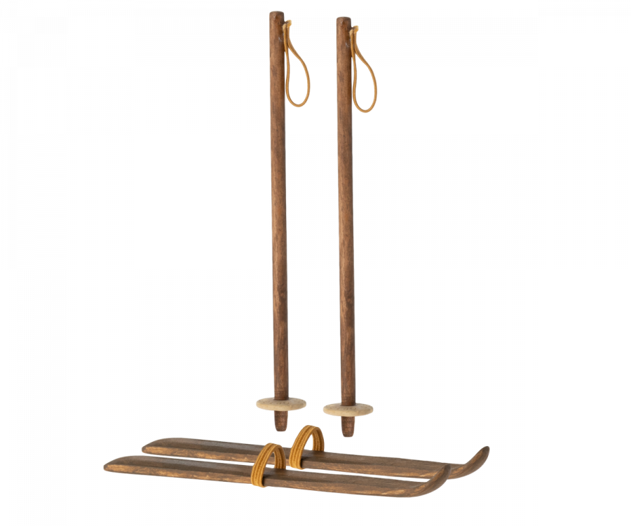 Maileg Christmas Ski and Ski Poles For Mom & Dad