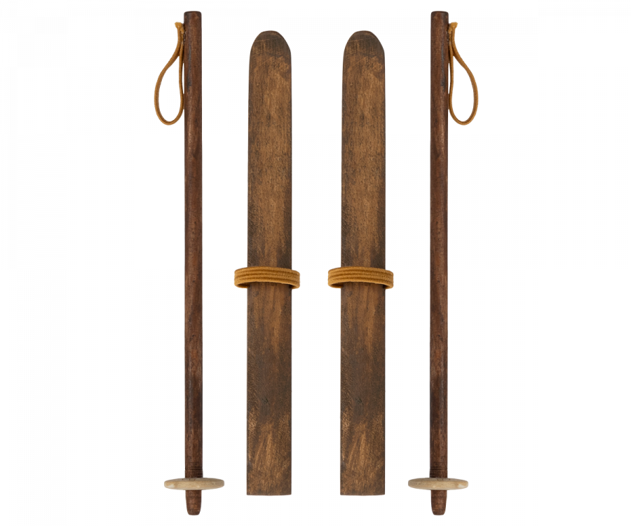 Maileg Christmas Ski and Ski Poles For Mom & Dad