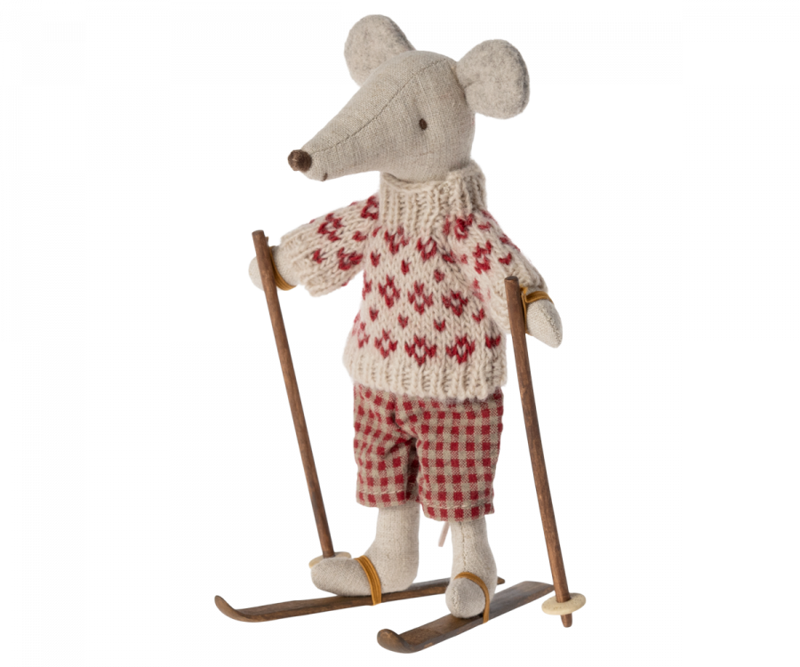 Maileg Christmas Ski and Ski Poles For Mom & Dad